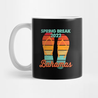 Spring Break Bahamas Beach 2022 Flip Flops Mug